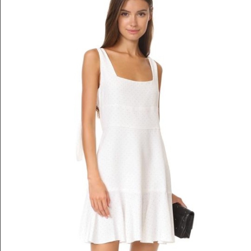 Alexis White Jazz Mirco polka dot dress